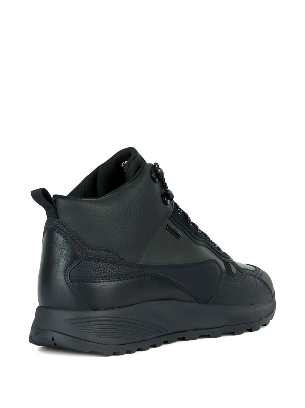Geox lace-up leather boots Black