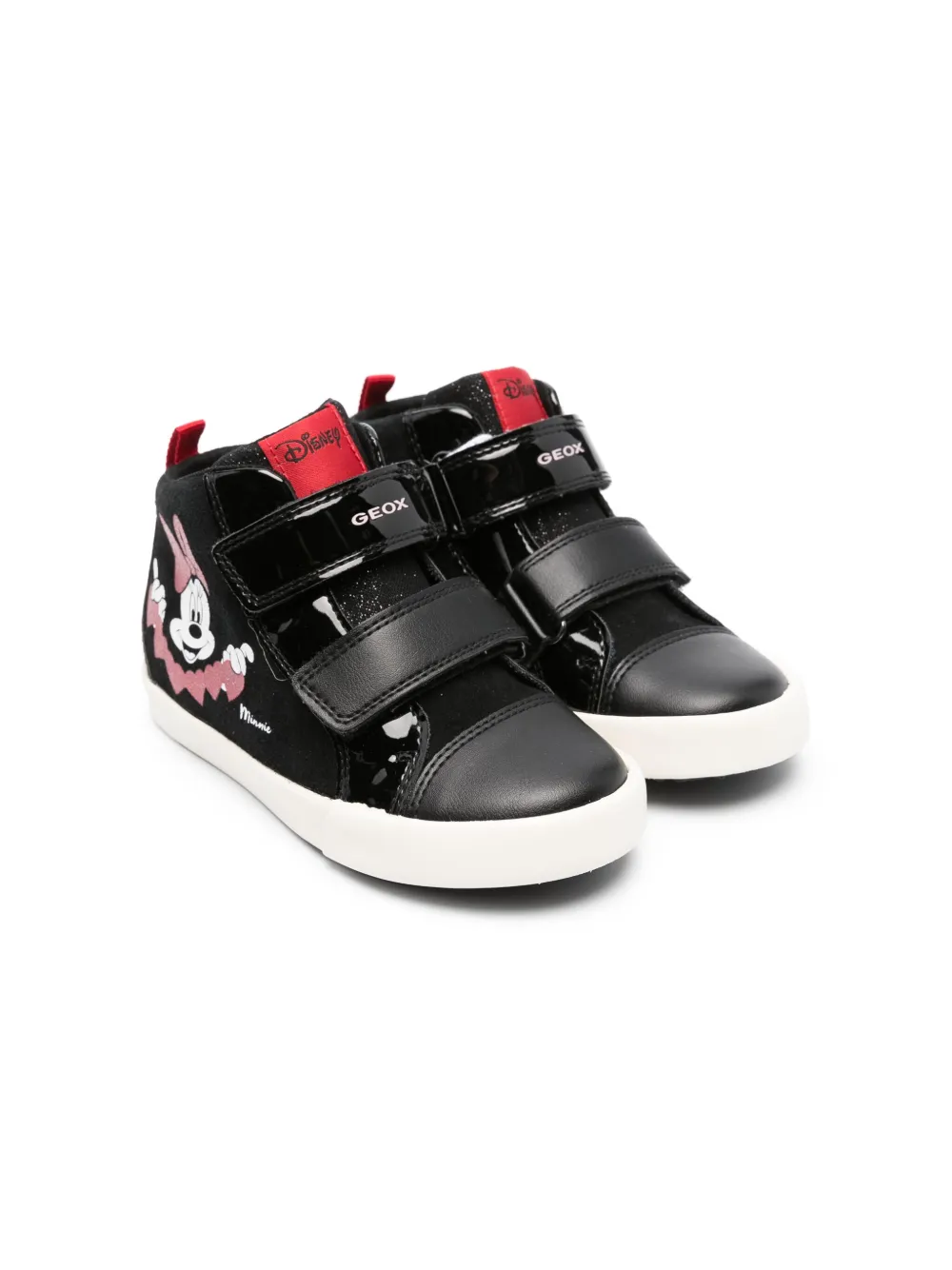 Geox Kids Kilwi touch-strap panelled sneakers | Black | Image 1