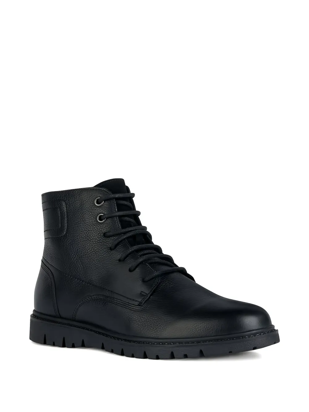 Geox lace-up zip-fastening boots Black