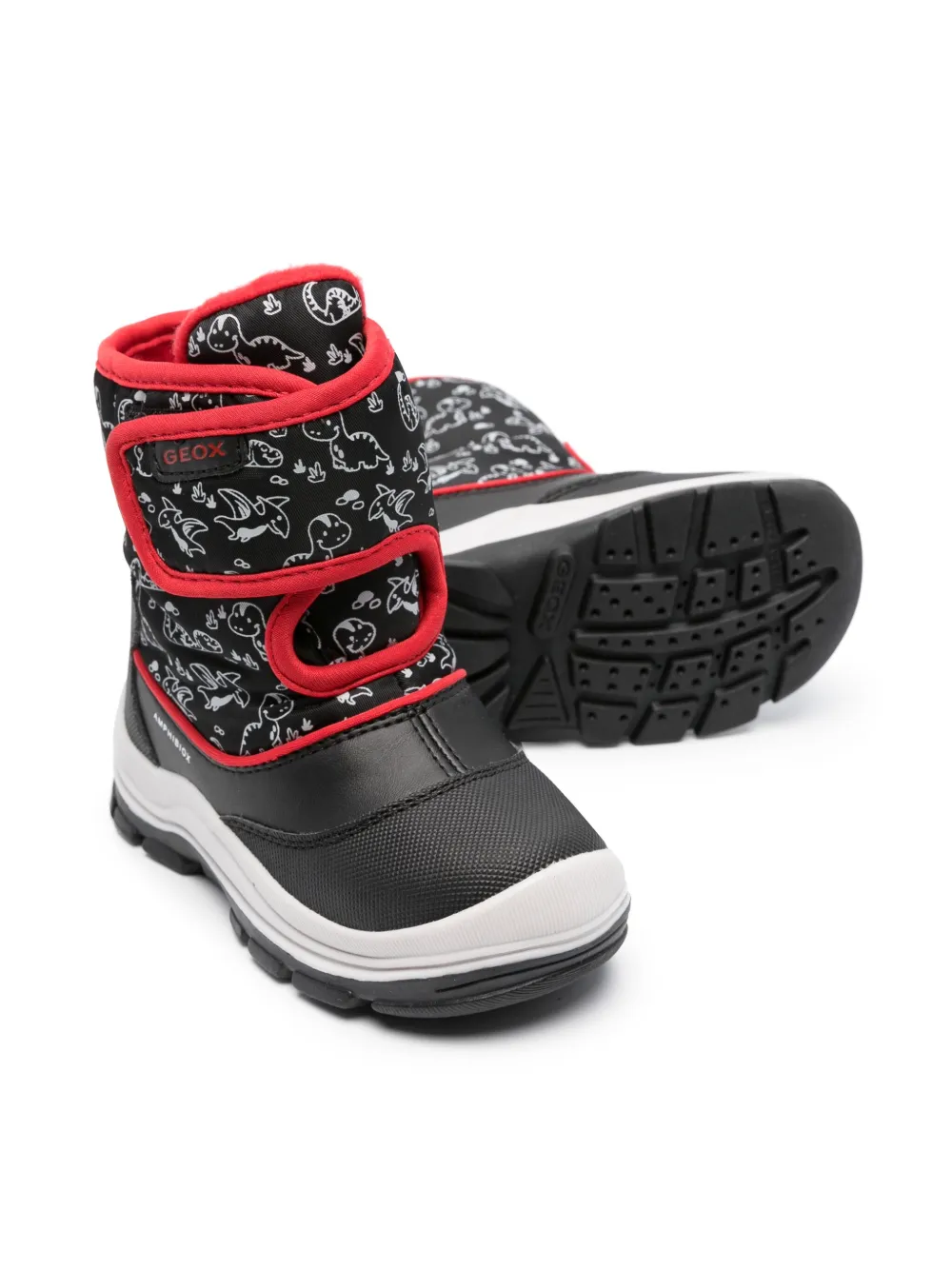 Geox Flanfil Abx Waterproof Boots In Black