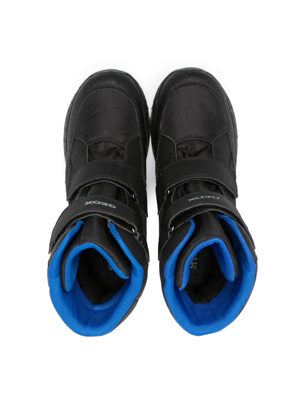 Geox Sentiero Touch-strap Ankle Boots In Black