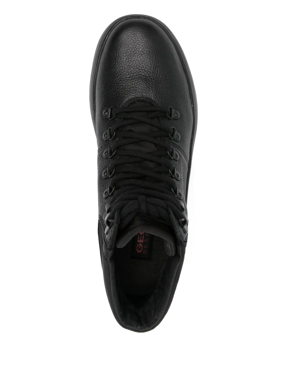 Geox Granito + Grip lace-up padded collar boots Black