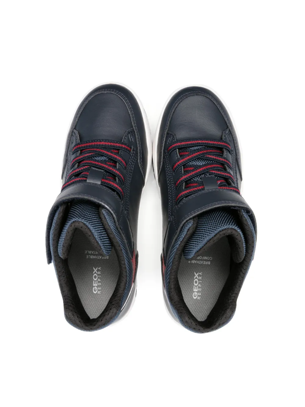 Geox Perth Touch-strap Ankle Boots In Blue