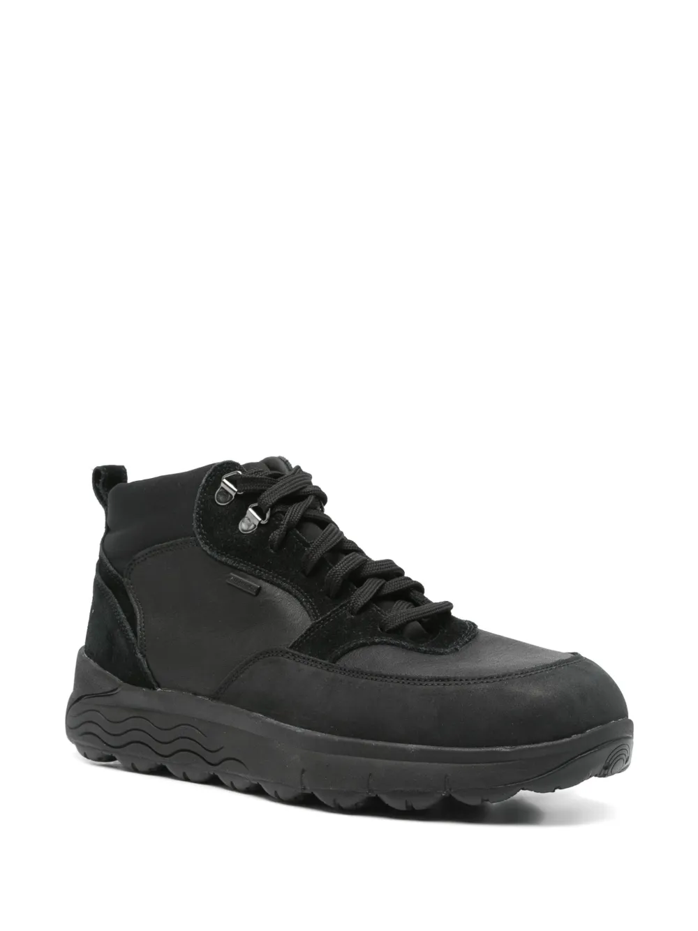 Geox 30mm Spherica biker boots Black