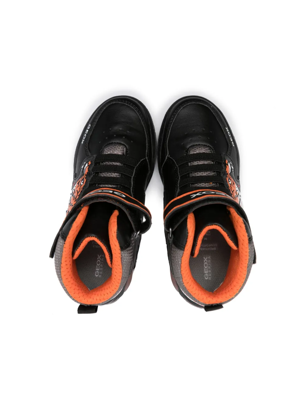 Geox Inek Lace-up Ankle Boots In Black
