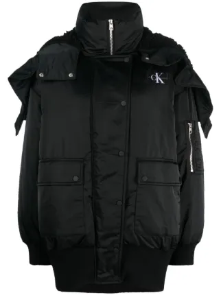 Calvin Klein Jeans Hodded Bomber Jacket Farfetch