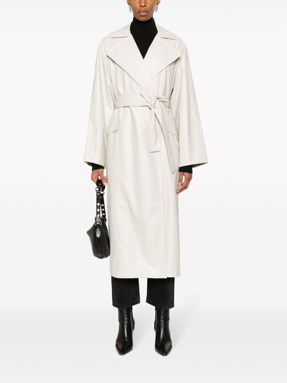 Calvin Klein Jeans Trenchcoat met gestrikt effect - Beige