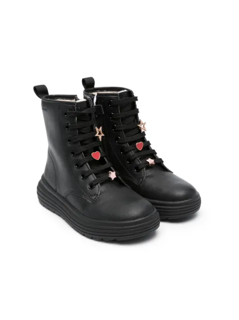 Geox Kids Phaolae lace-up ankle boots