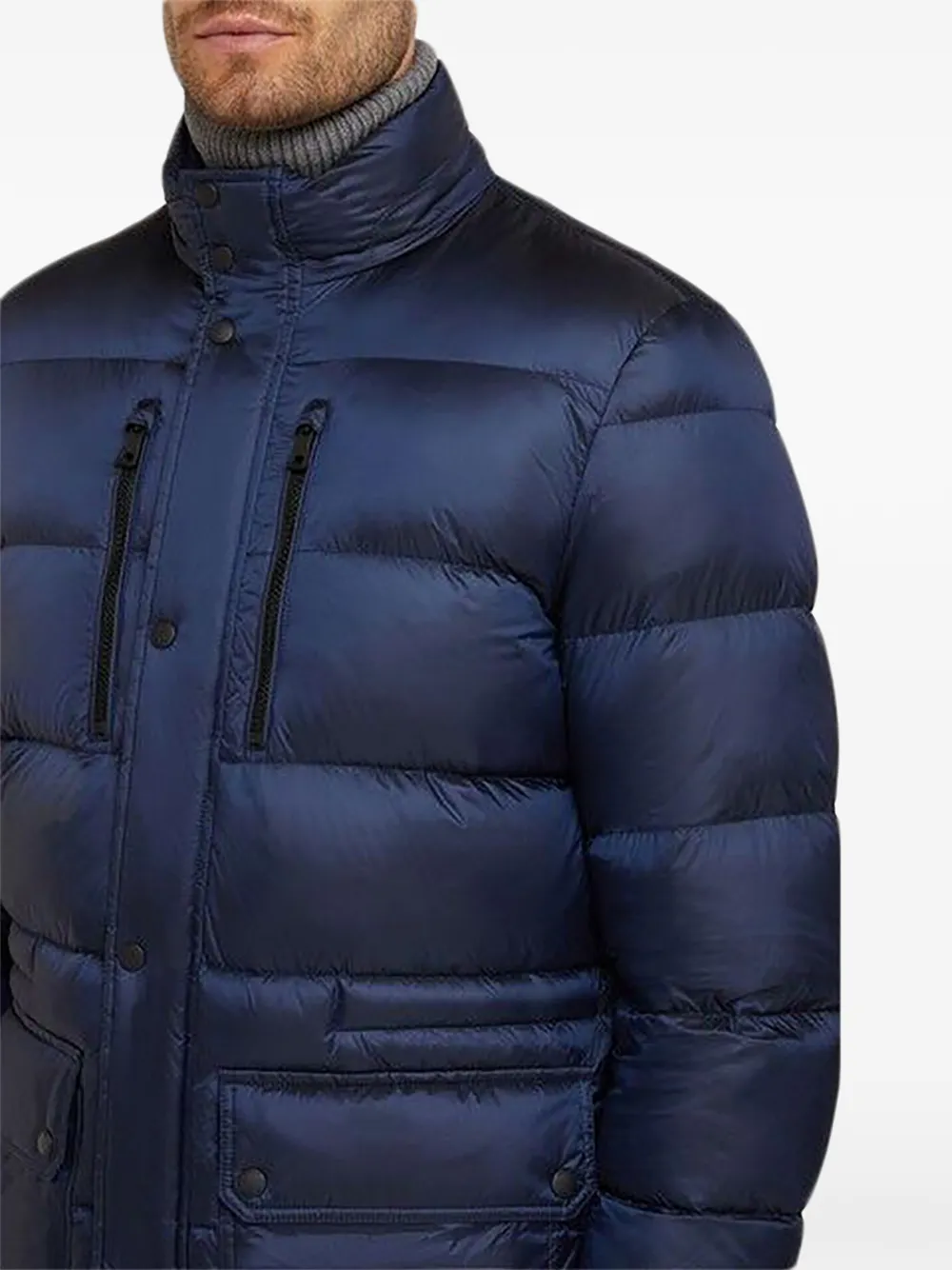 Geox Gevoerd jack met capuchon Blauw