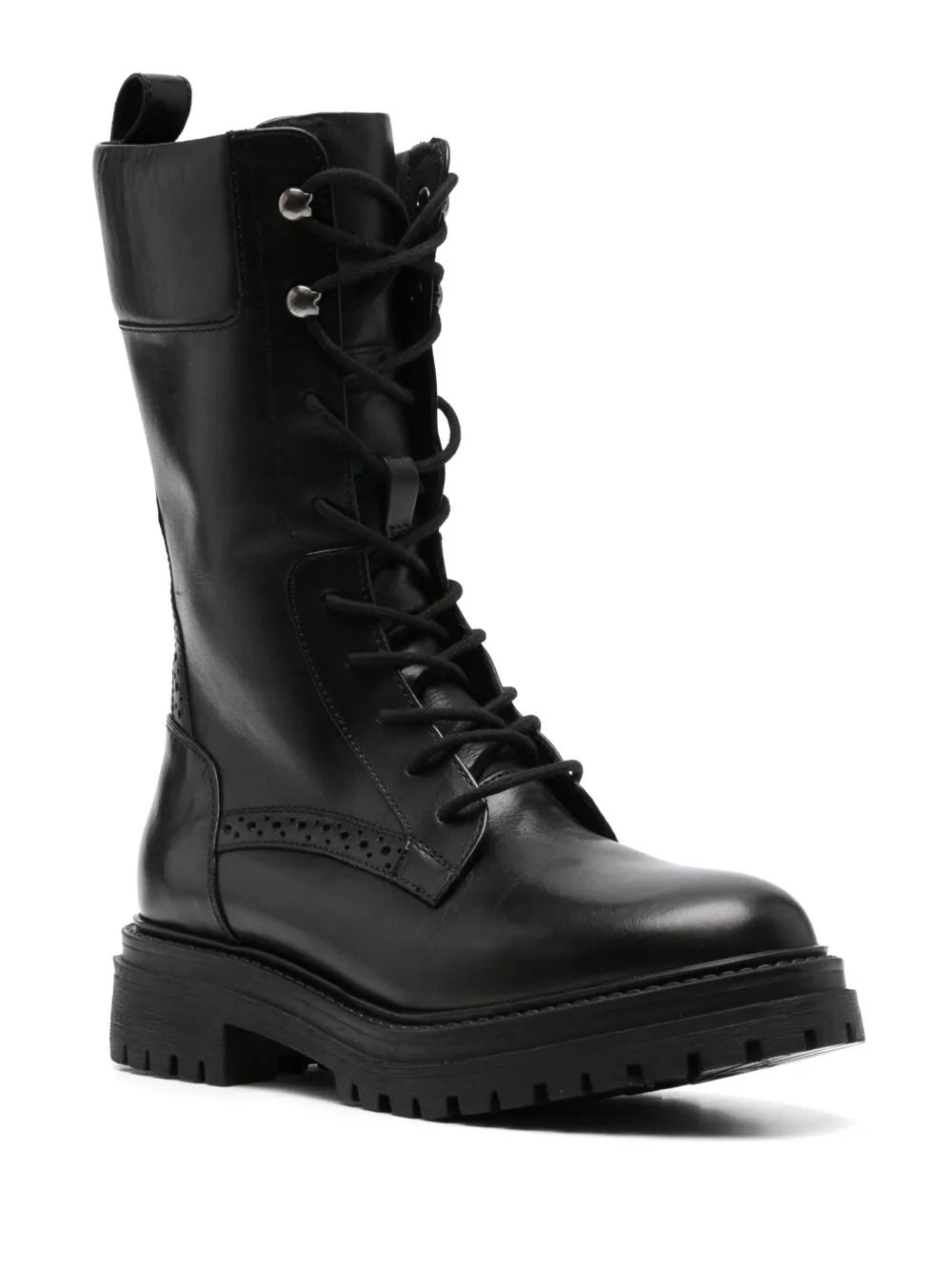 Geox 40mm Iridea combat boots Black