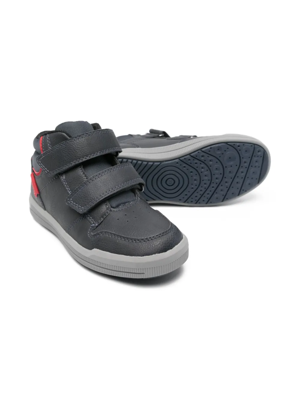 Geox Kids Arzach double-strap boots Blue