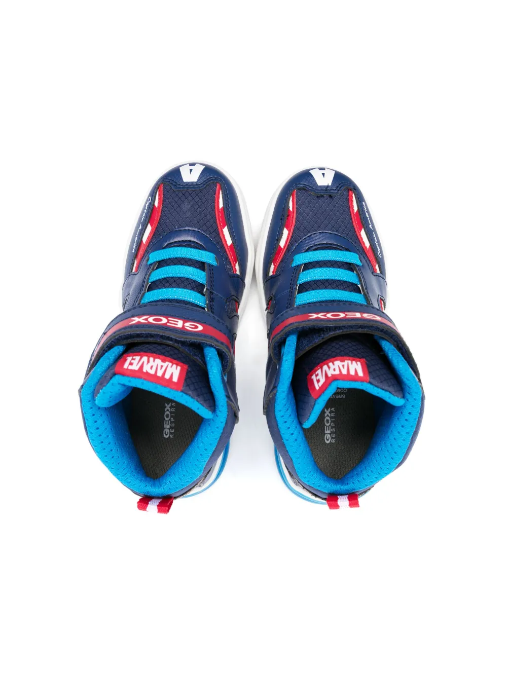  Geox Kids X Marvel Baskets Montantes Grayjay - Bleu 