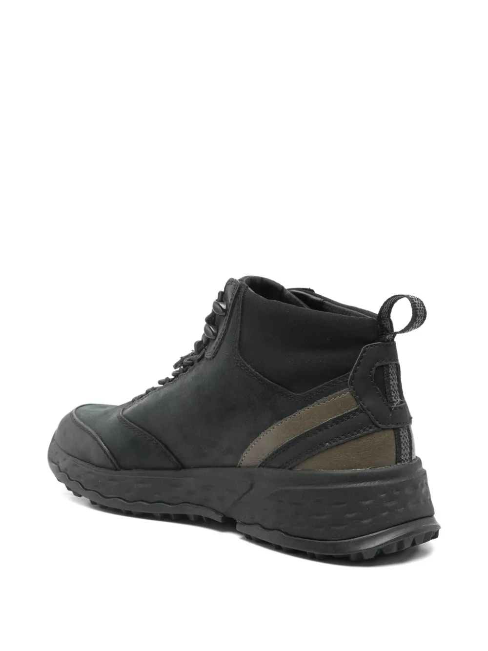 Geox Sterrato High Sneakers In Black