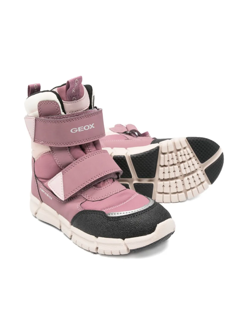Geox Kids flexyper touch-strap boots Pink