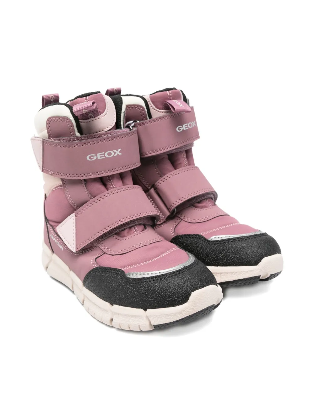 Geox Kids flexyper touch-strap boots Pink