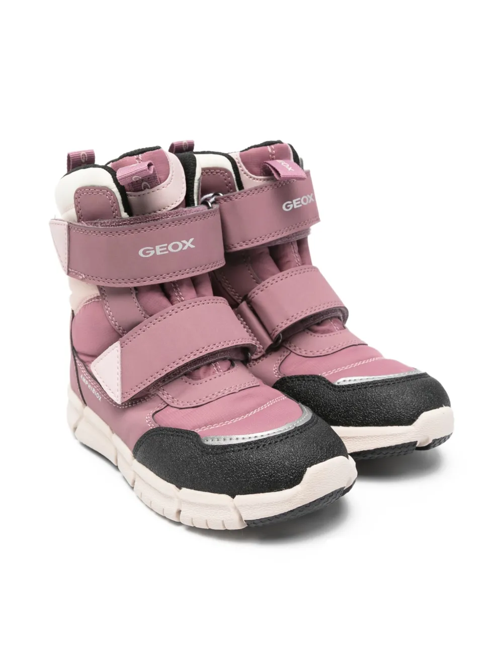 Geox Kids flexyper touch-strap boots Pink