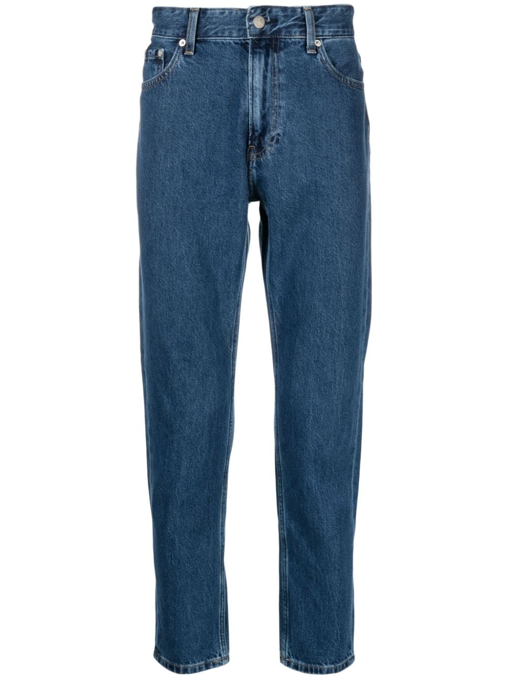 CALVIN KLEIN JEANS EST.1978 TAPERED-LEG CROPPED JEANS