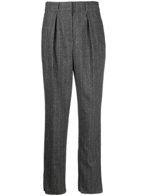 Emporio Armani pinstripe-pattern tailored trousers Women