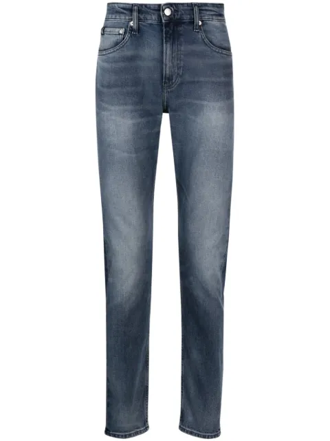 Calvin Klein Jeans logo-patch straight-leg jeans