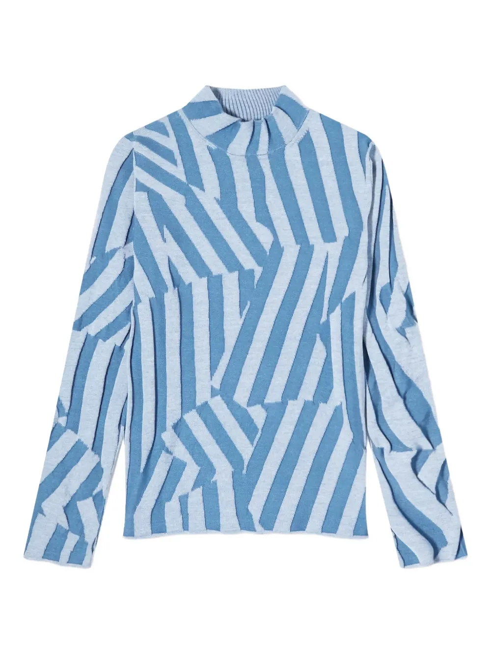 Kenzo stripe-pattern high-neck sweater | Blue | Image 1