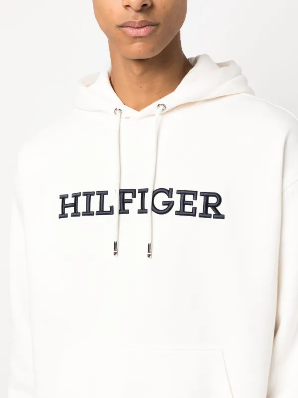 Tommy Hilfiger Logo Embroidered Hoodie - Farfetch