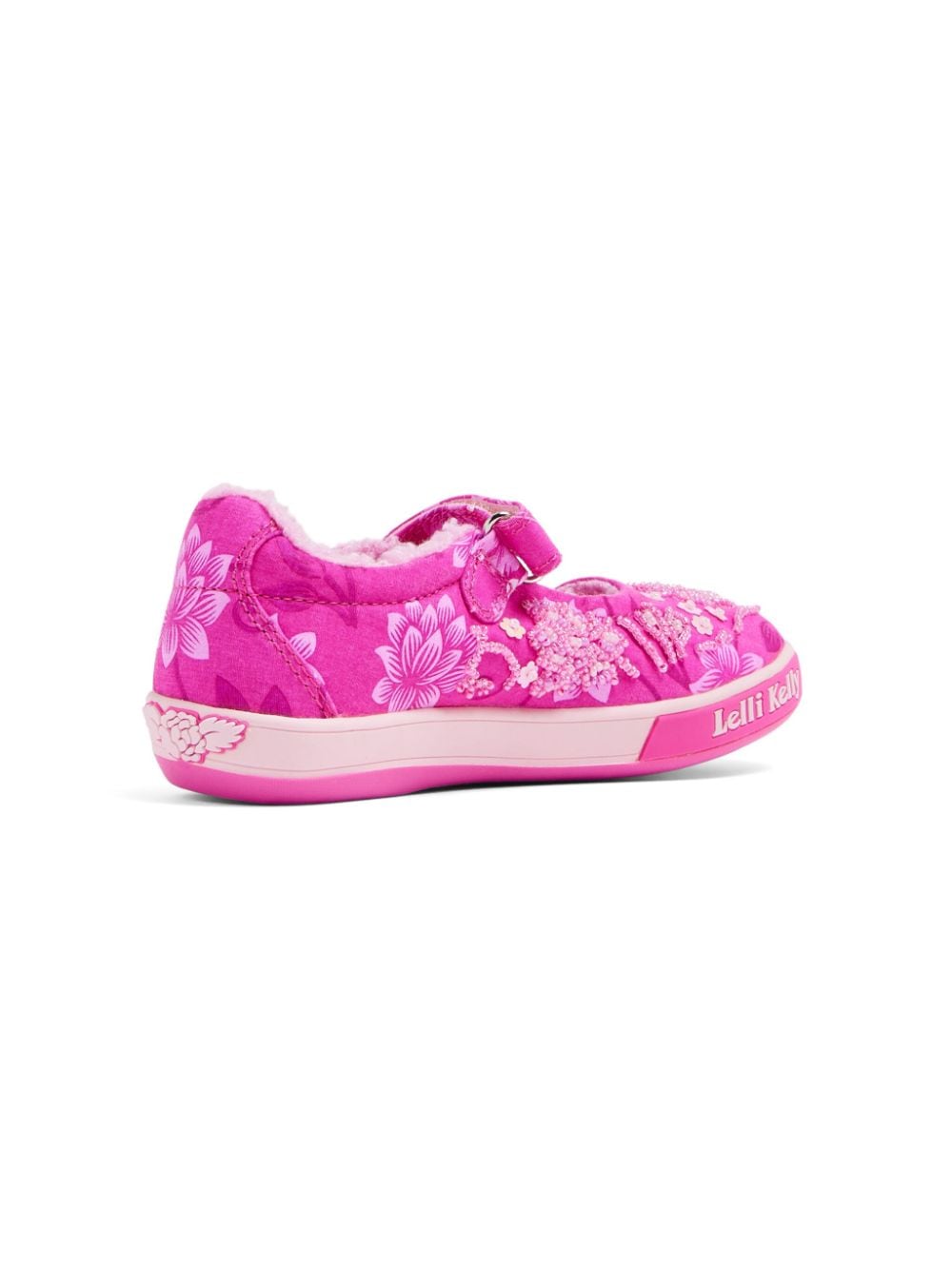 Shop Lelli Kelly Logo-embroidered Bead-embellished Sneakers In Pink