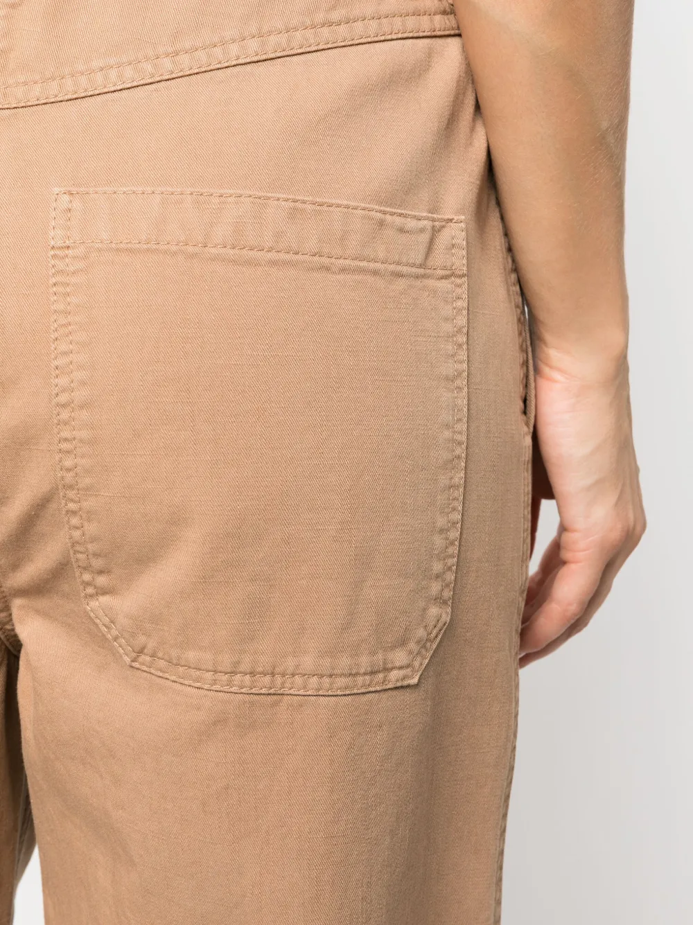 Burberry Branley High Waist Pants In Braun