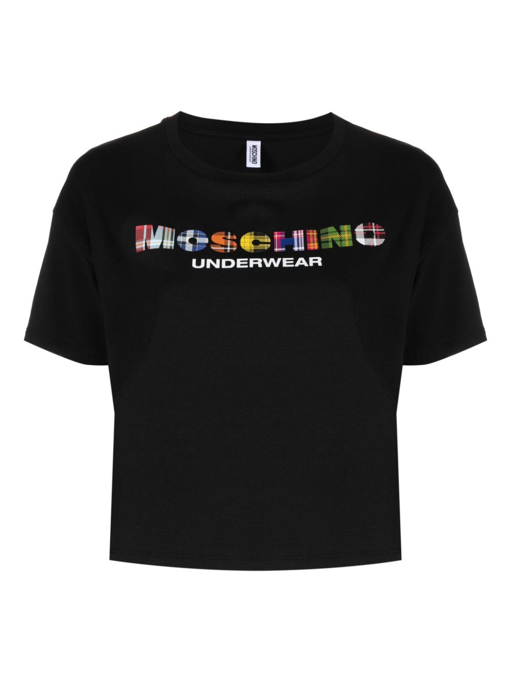 Moschino Logo-print Jersey T-shirt In Black