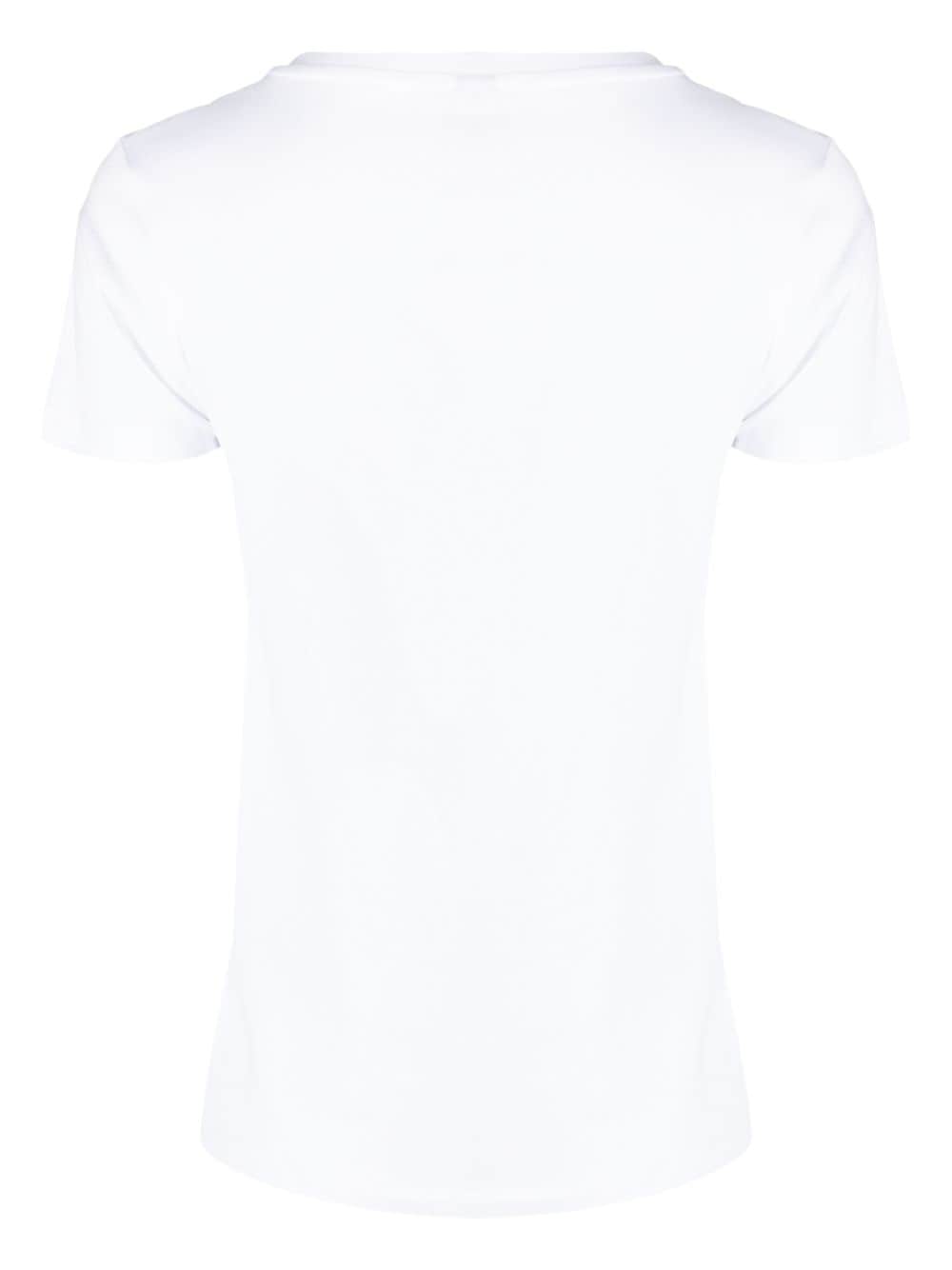 Shop Moschino Leo Teddy-print T-shirt In White