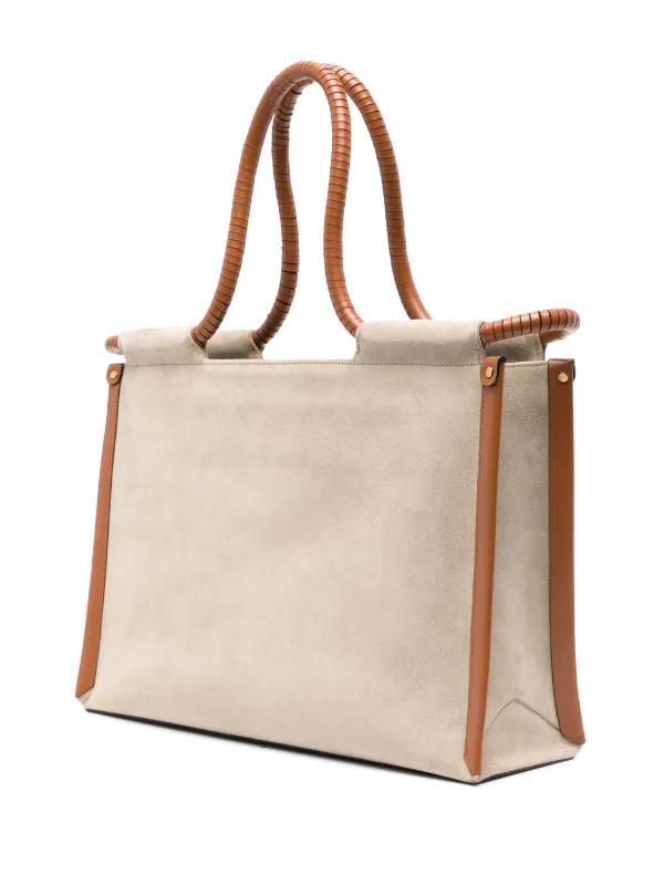 【送料&関税込】Isabel Marant Toledo Tote Bag ISABEL MARANT Toledo logo-embroidered Tote Bag | Neutrals