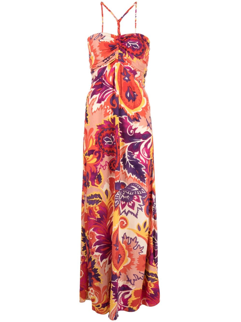 Ba&Sh Maxi-jurk met paisley-print Paars