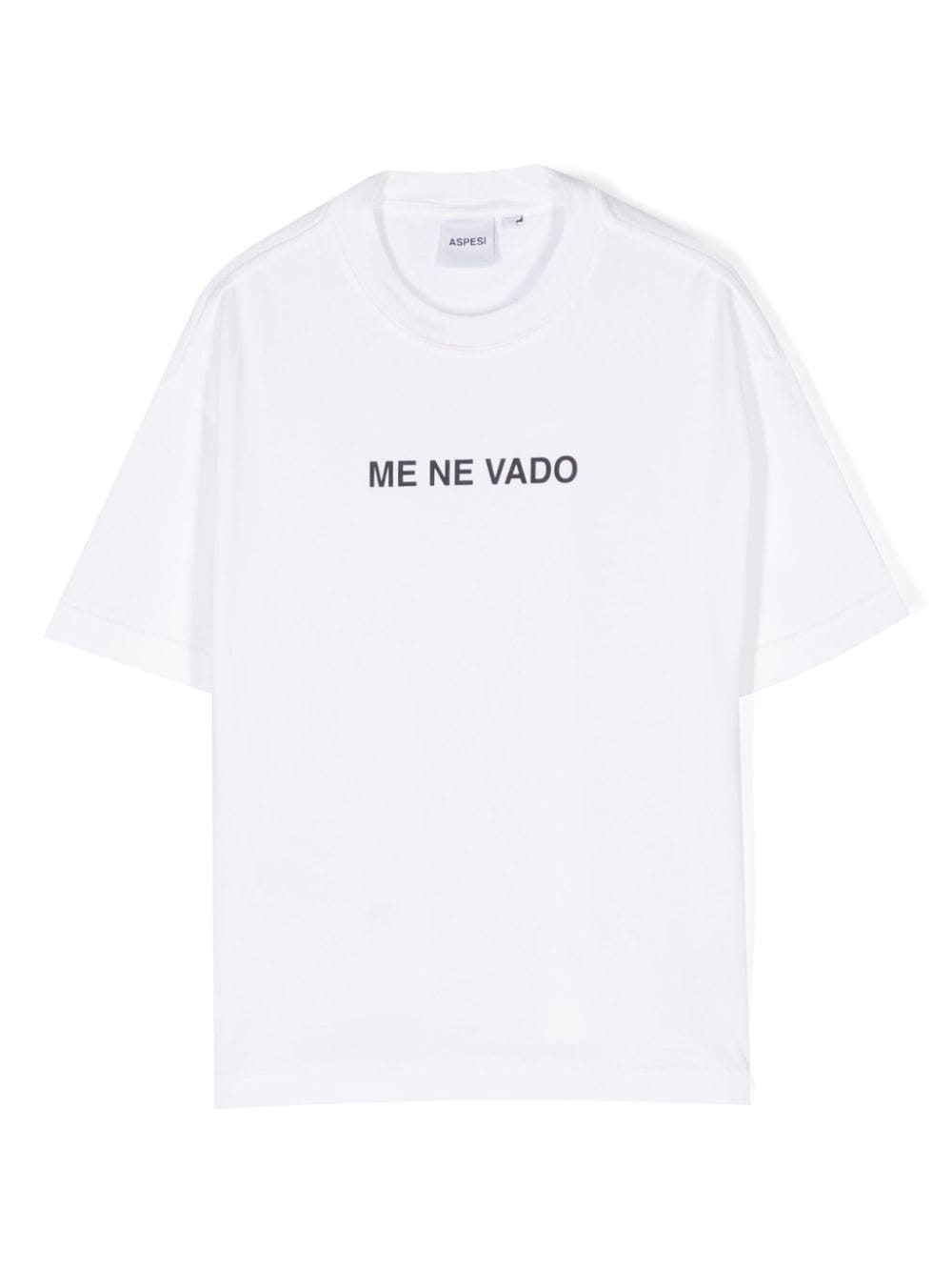 Aspesi Kids slogan-print cotton T-shirt - Bianco