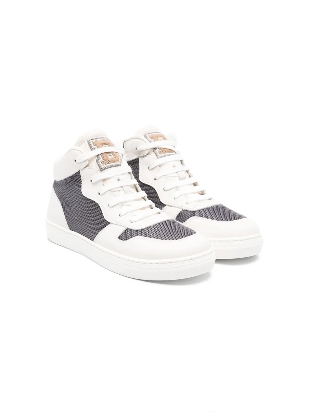 BRUNELLO CUCINELLI HIGH-TOP LEATHER SNEAKERS