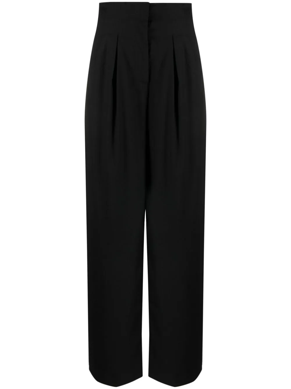 REMAIN HIGH-WAISTED PLEATED WIDE-LEG TROUSERS