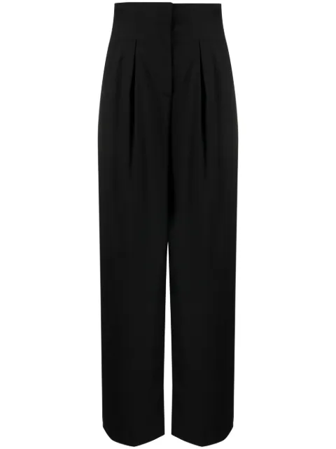 REMAIN high-waisted pleated wide-leg trousers