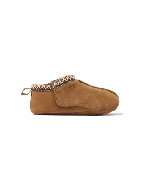 UGG Kids Tasman braided-edge suede slippers