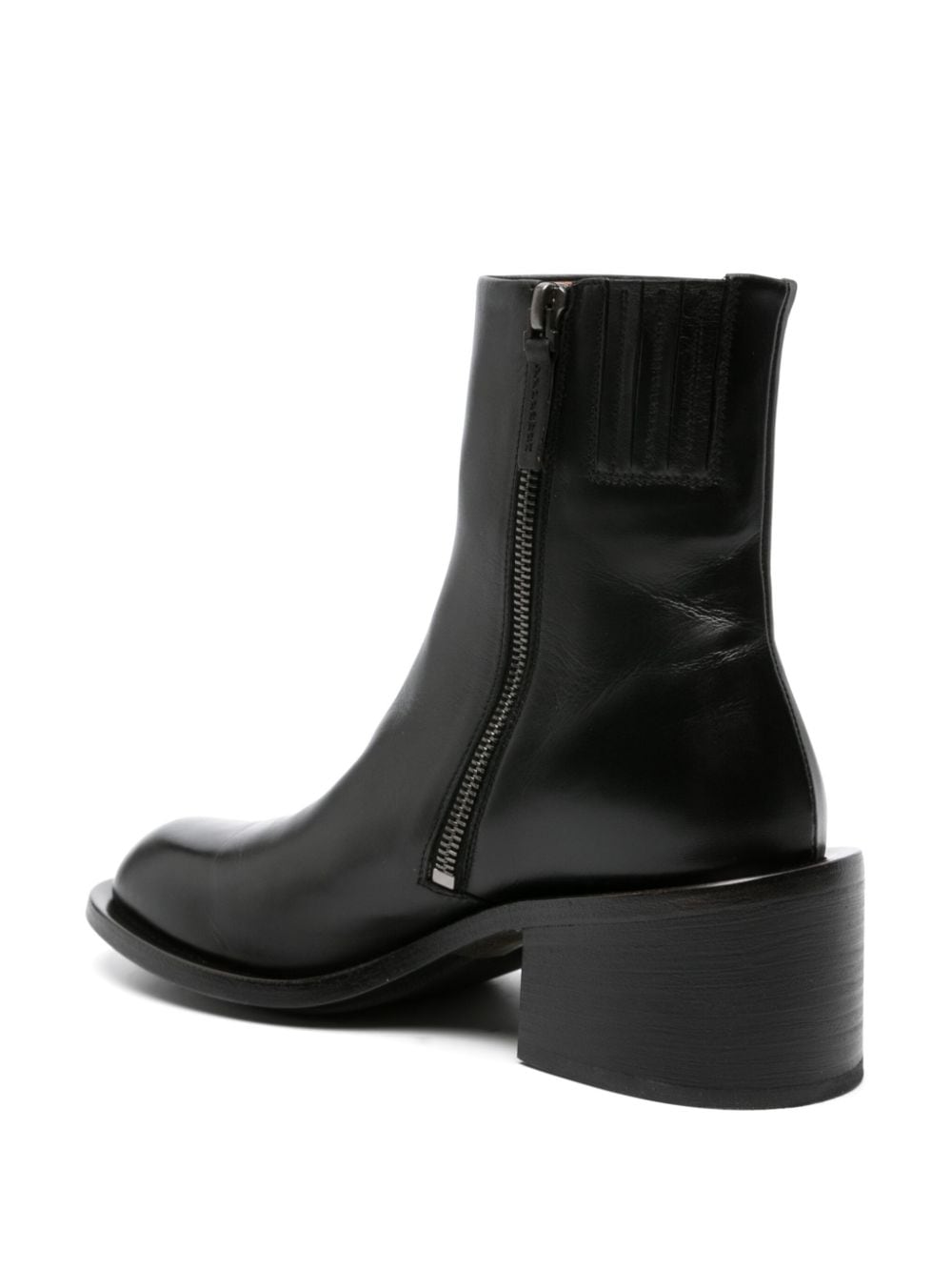 Shop Marsèll Allucino 60mm Leather Ankle Boots In Black