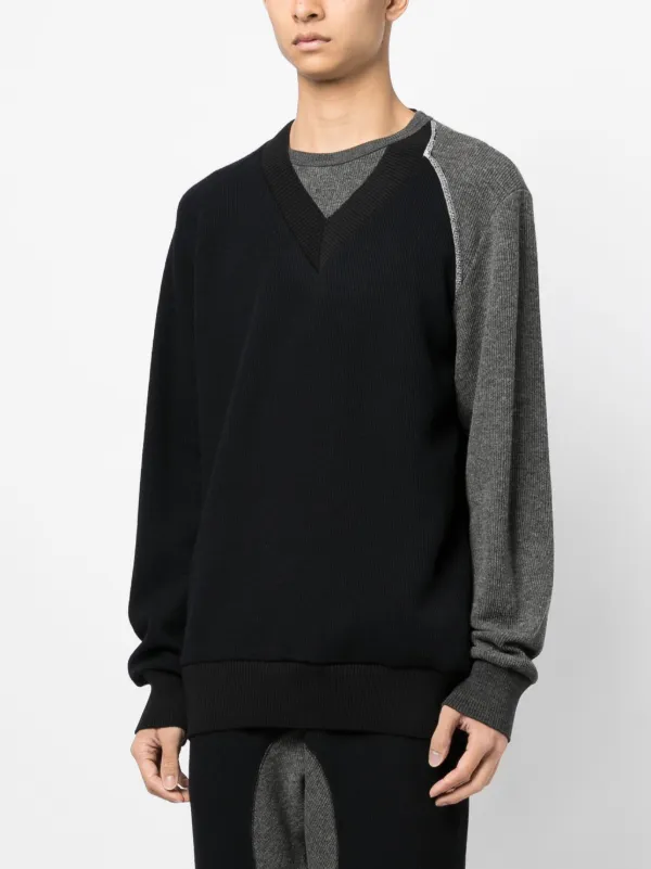 Kolor パッチワーク セーター | ブラック | FARFETCH JP 