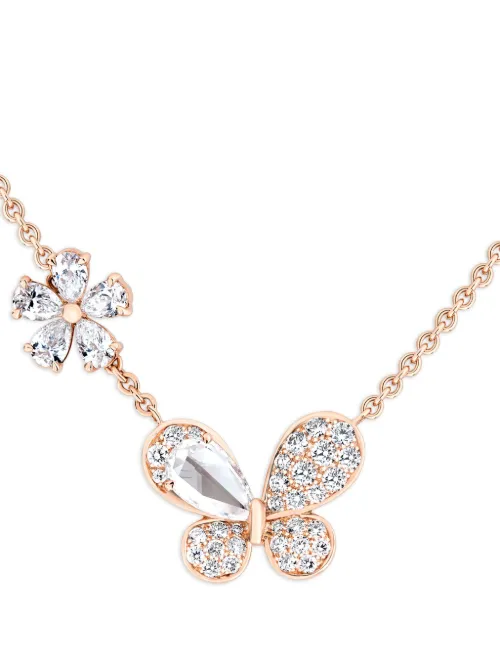 Collier Pixie en or 18ct pavé de diamants - David Morris - Modalova