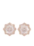 David Morris 18kt rose gold Astra mother-of-pearl and diamond earrings - Pink