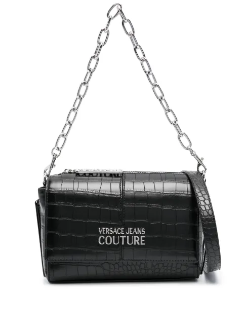 Versace Jeans Couture crocodile-effect shoulder bag