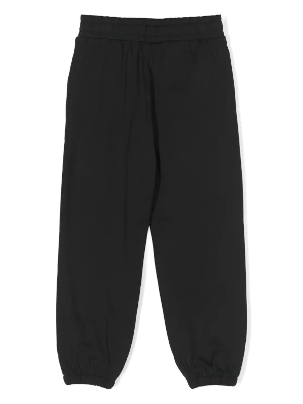Moschino Kids Pantaloni Sportivi Con Motivo Teddy Bear Nero