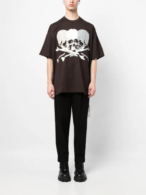 Tシャツ・カットソー MASTERMIND WORLD VINTAGE SKULL TEE Mastermind World skull-print Cotton T-shirt | Brown | FARFETCH