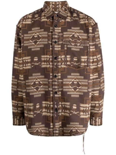 Mastermind World Chimayo jacquard cotton shirt