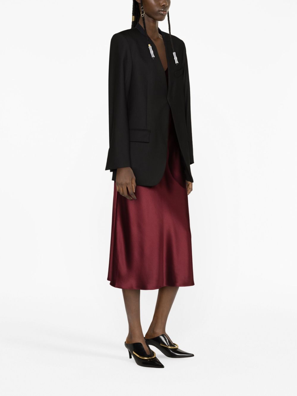 Shop Victoria Beckham Single-breasted Tailored Blazer In Schwarz