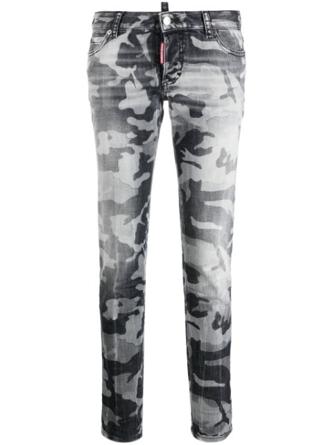 DSQUARED2 camouflage-print skinny jeans Women