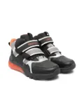 Geox Kids Ciberdron strap-detail perforated boots - Black
