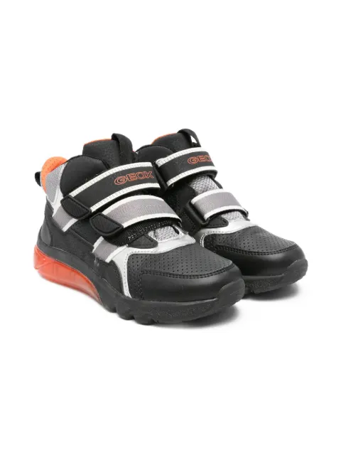 Geox Kids Ciberdron strap-detail perforated boots