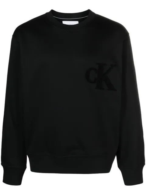 Calvin Klein Jeans sudadera con cuello redondo y parche del logo