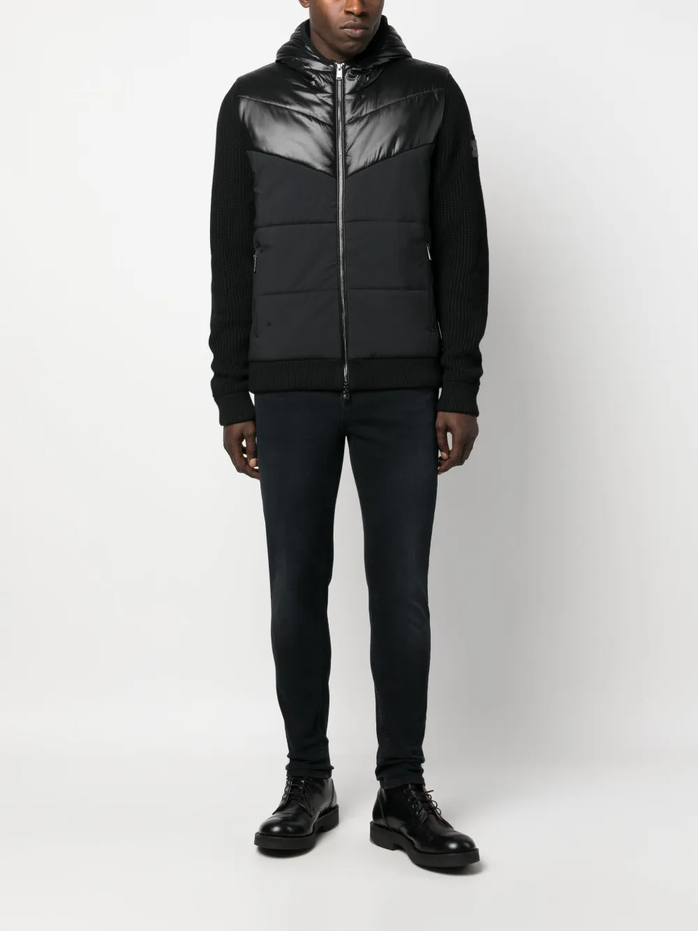 BOSS Jeans met toelopende pijpen - Zwart